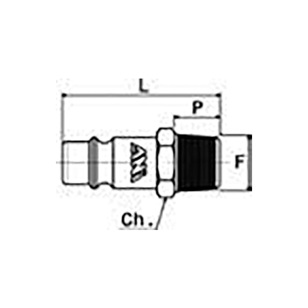 15/A OMNI - MALE quick coupling threaded GERMANY profile - Fittings - Ani - Compressed air (Pack of 10pcs) 15/A OMNI - MALE quick coupling threaded GERMANY profile - Fittings - Ani - Compressed air (Pack of 10pcs)